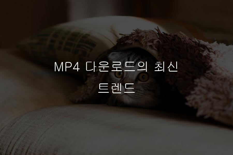 MP4 다운로드의 최신 트렌드